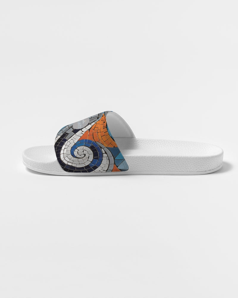Beautiful Mosaic White Sister Women's Slide Sandal
