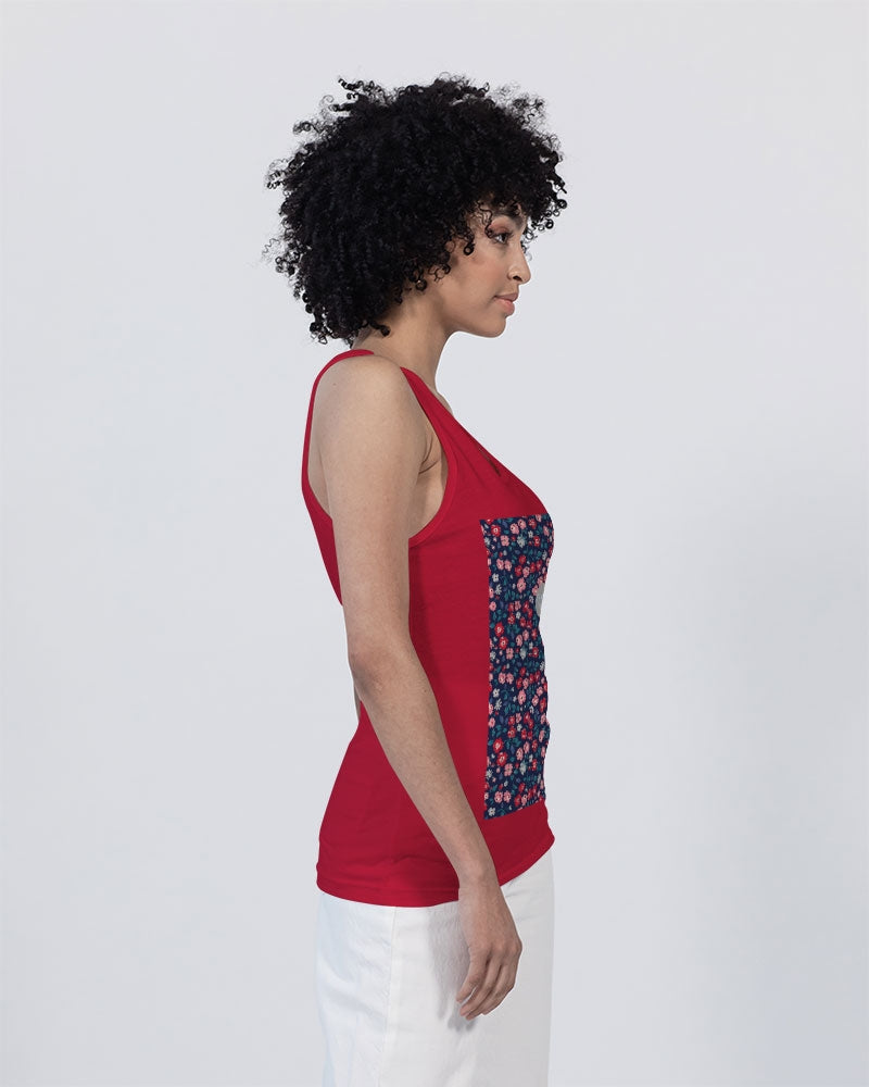 Midnight blue pretty glance. Unisex Jersey Tank | Bella + Canvas