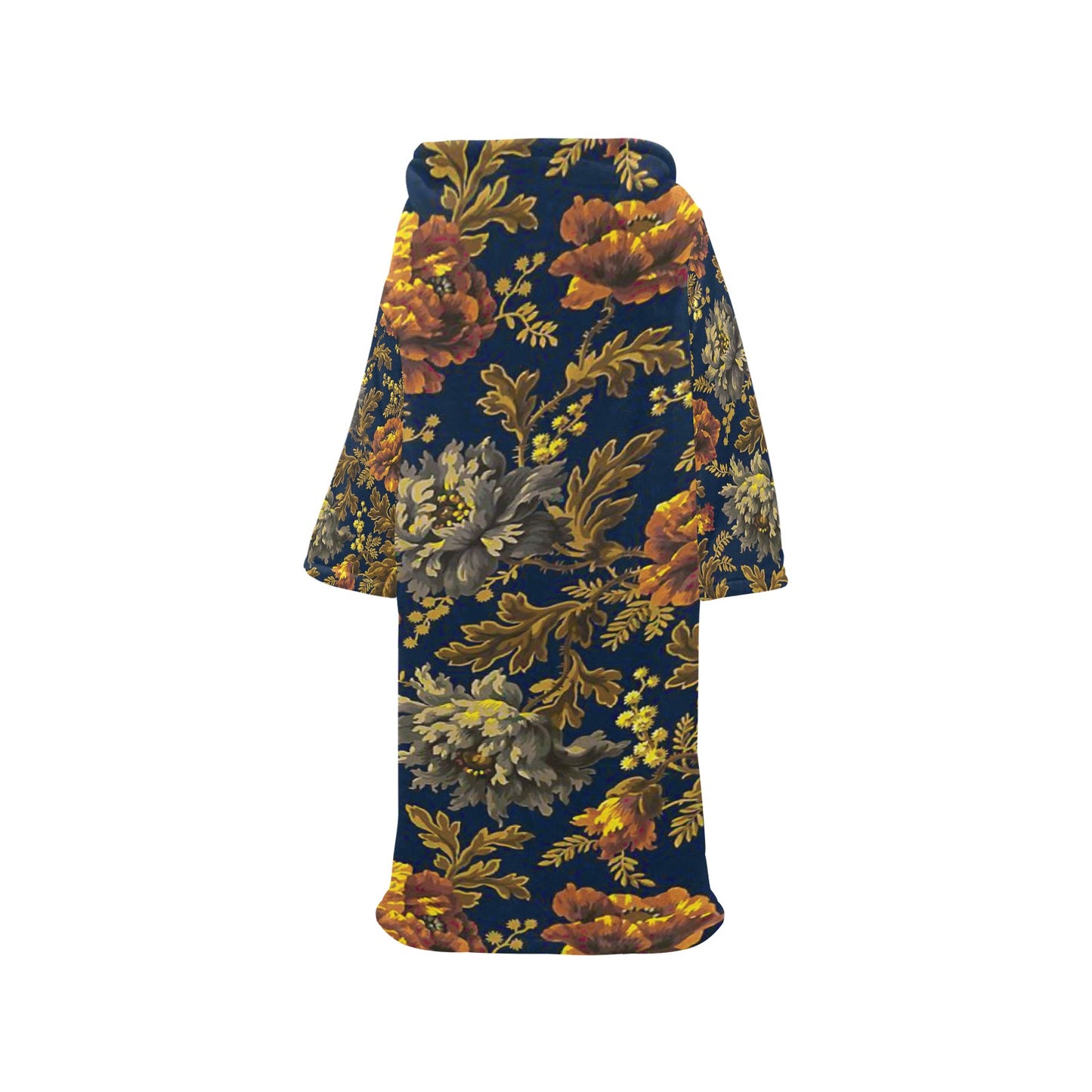 Blanket Robe with Sleeves for Adults