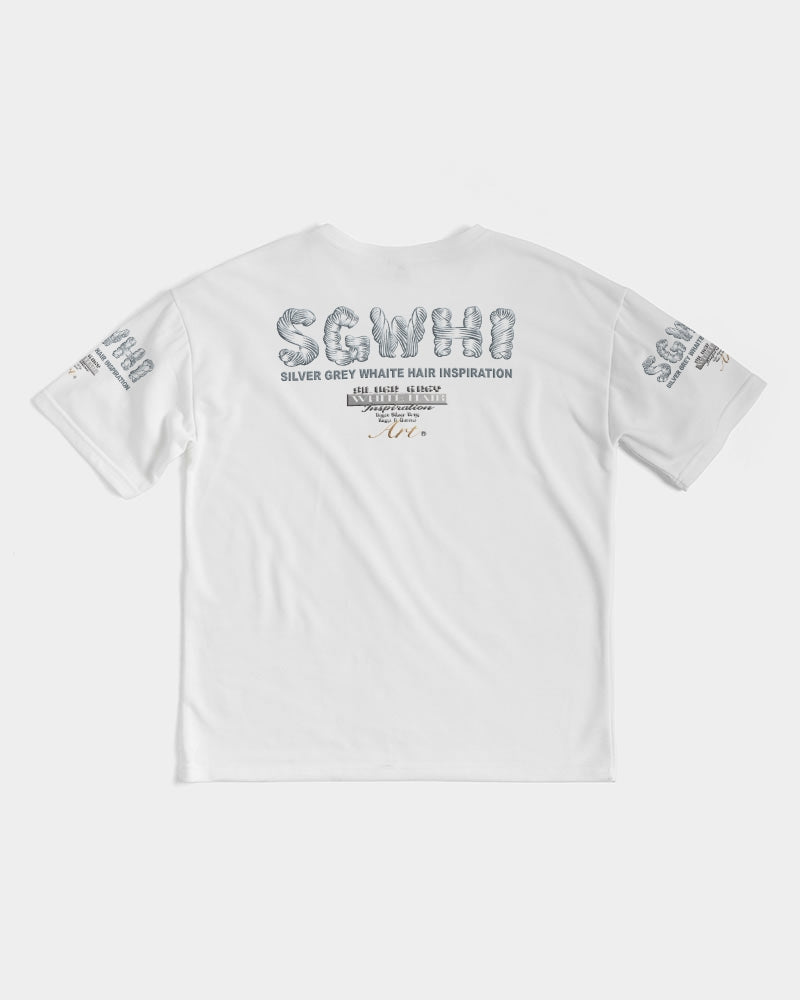 Black silver grey brother Men's All-Over Print Premium Heavyweight Tee
