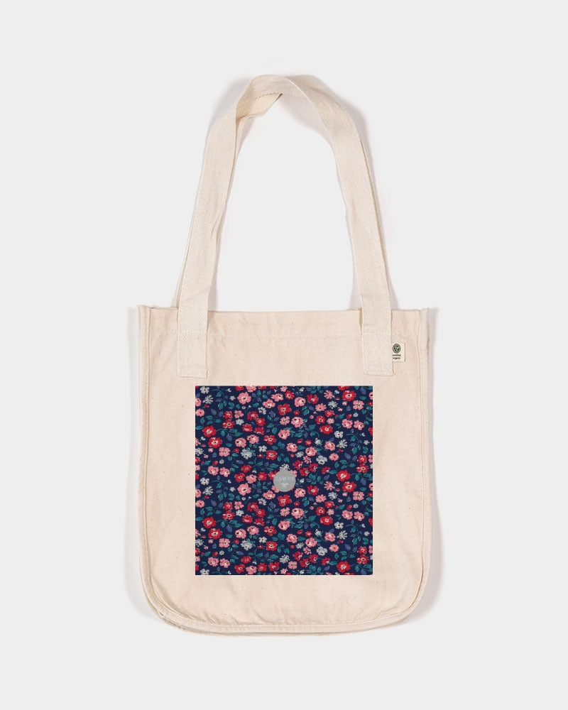 Midnight blue pretty glance. Organic Cotton Canvas Market Tote | Econscious