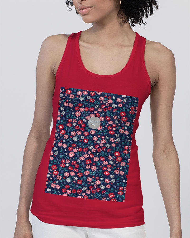 Midnight blue pretty glance. Unisex Jersey Tank | Bella + Canvas