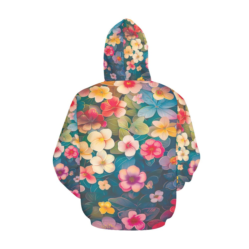 Women's All Over Print Hoodie (Model H13)
