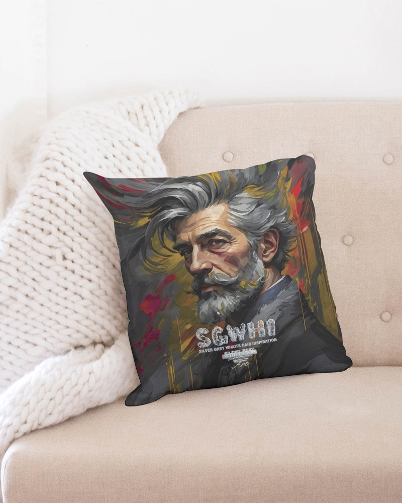 White Knight, Throw Pillow Case 18"x18"