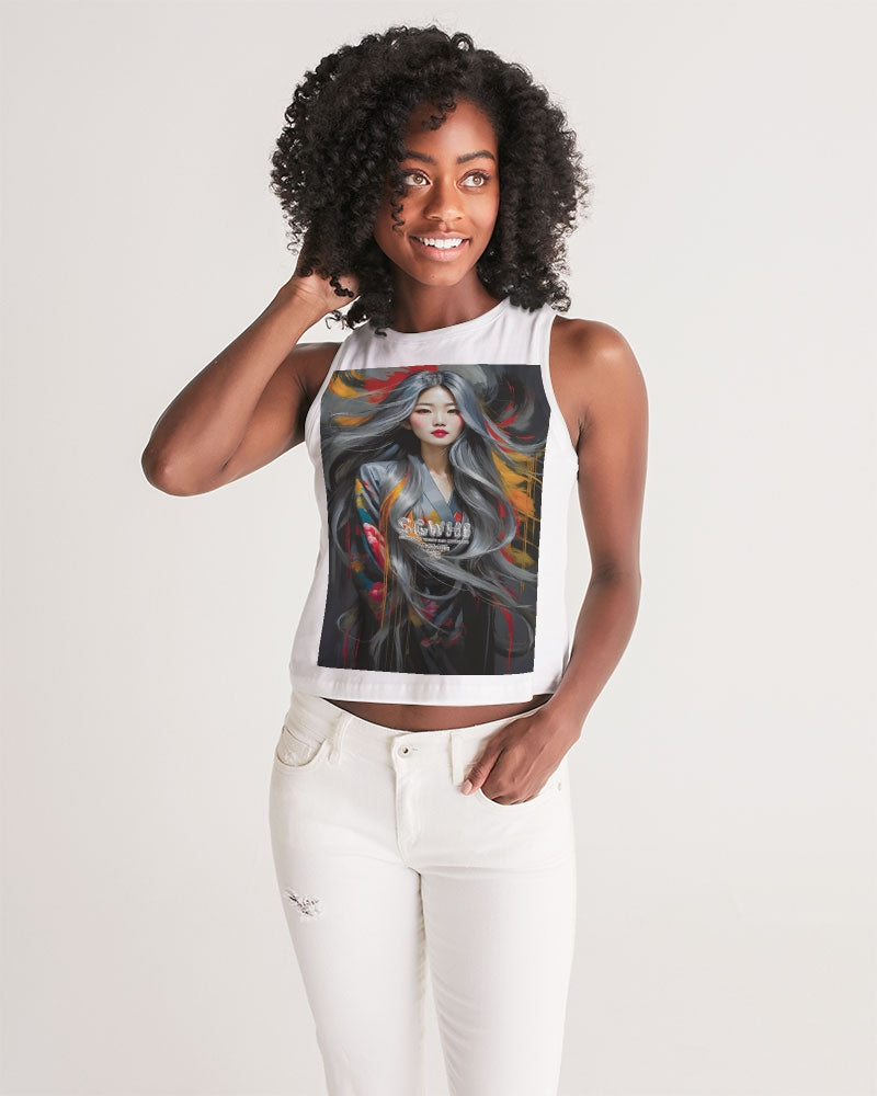 This is part three of a three part collection Women's All-Over Print Cropped Tank