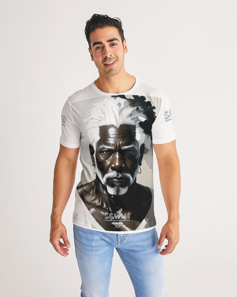 Black silver grey brother Men's All-Over Print Tee