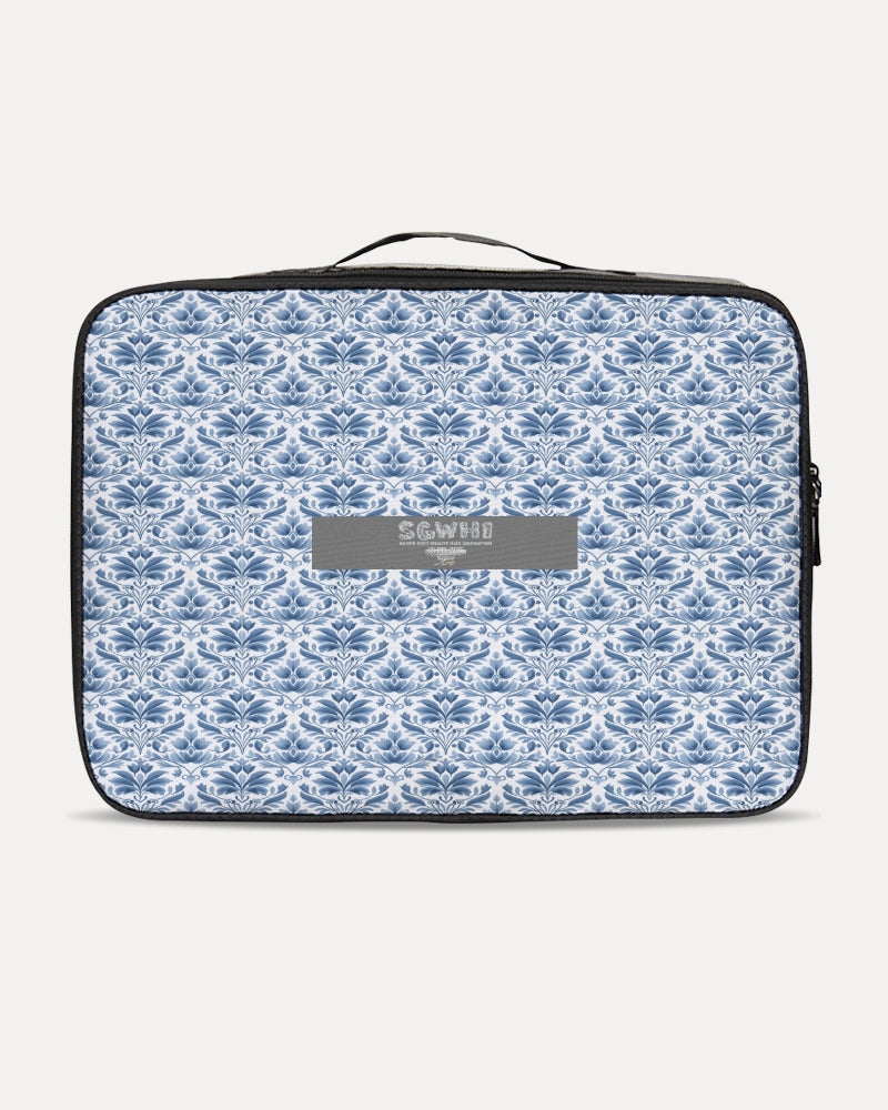 light blue Royal patten Jetsetter Travel Case