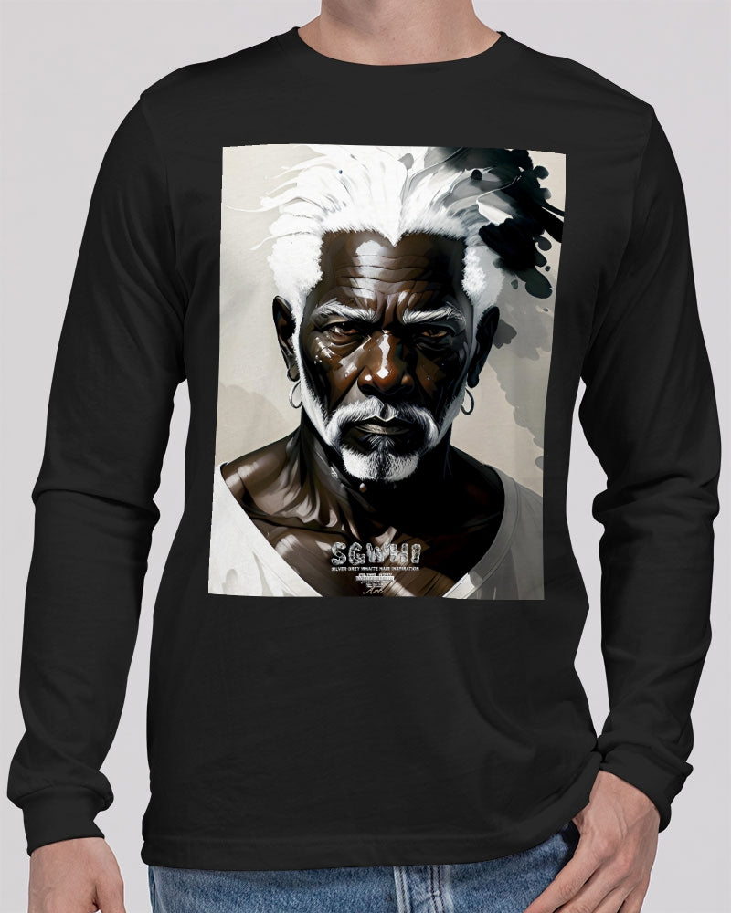 Black silver grey brother Unisex Jersey Long Sleeve Tee | Bella + Canvas