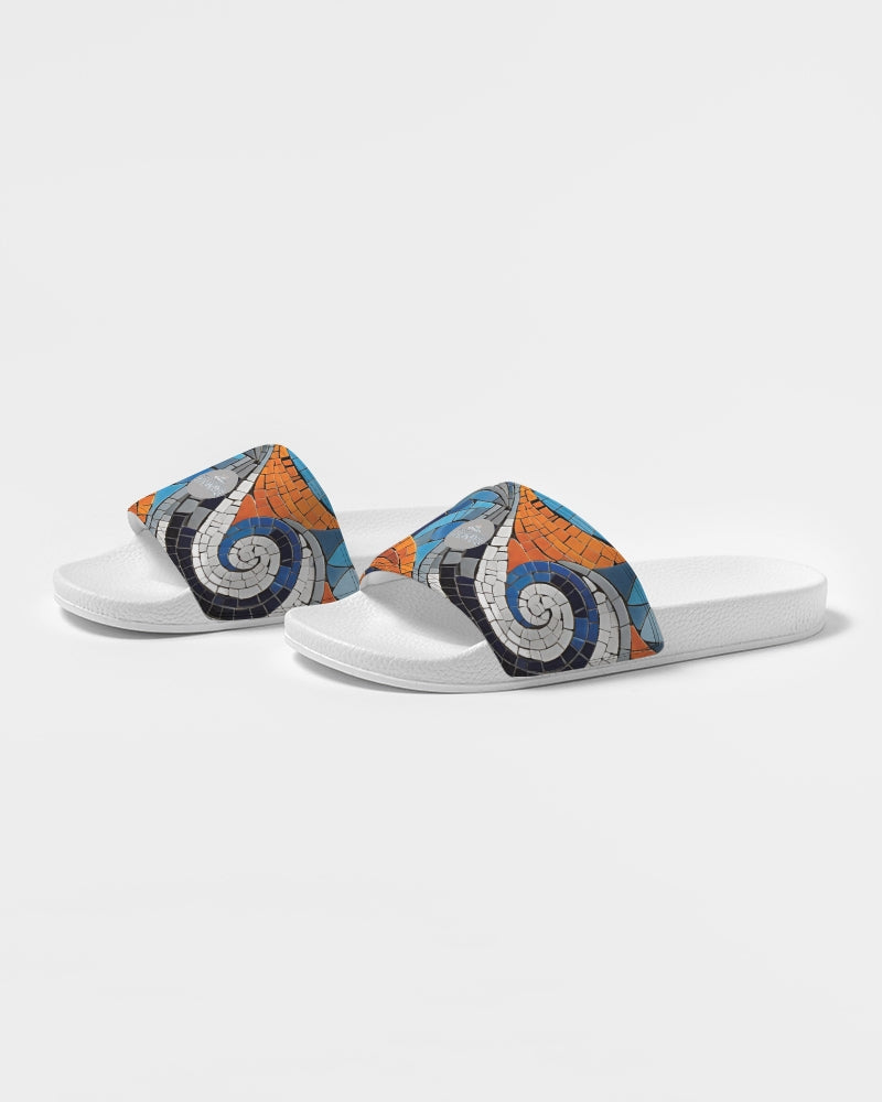 Beautiful Mosaic White Sister Women's Slide Sandal