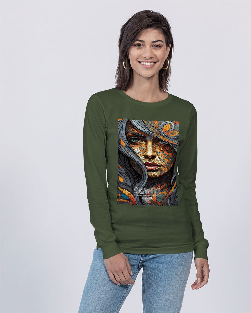 Beautiful Mosaic White Sister Unisex Jersey Long Sleeve Tee | Bella + Canvas