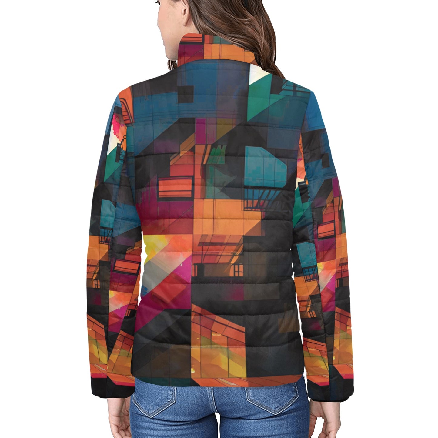 Women's stand collar padded jacket(H41)