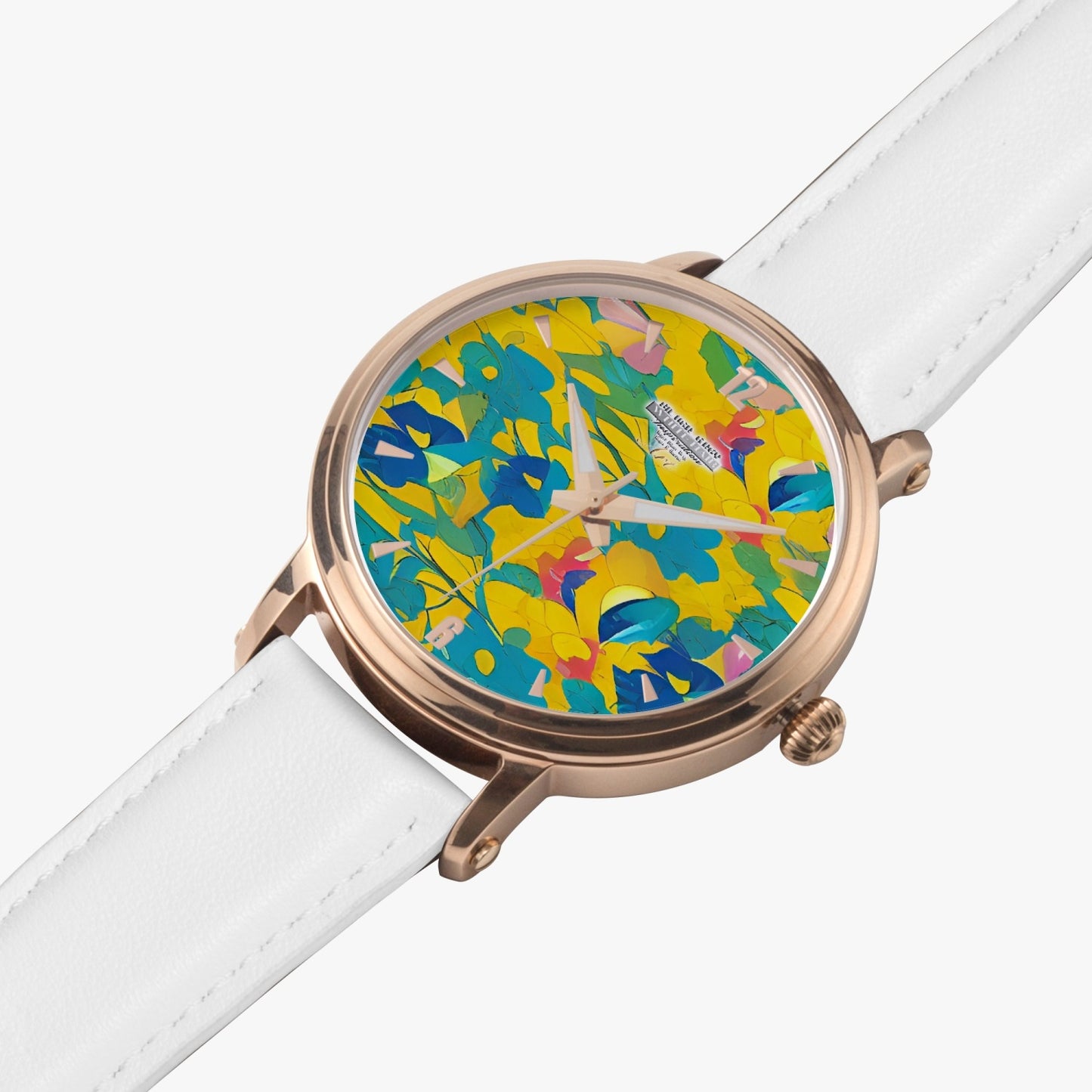 Silver grey white hair inspiration Unisex Automatic Watch (Rose Gold)