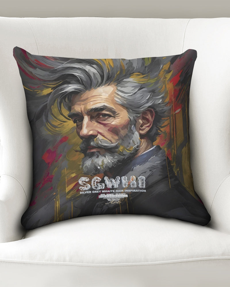 White Knight, Throw Pillow Case 18"x18"