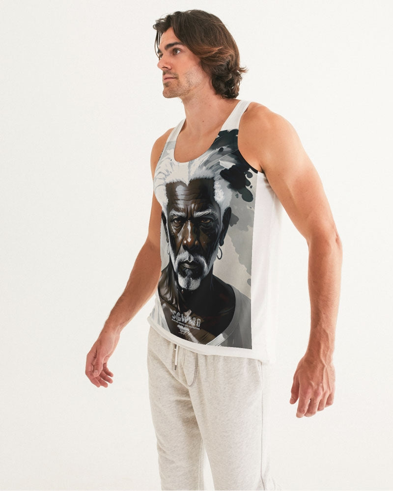 Black silver grey brother Men's All-Over Print Tank