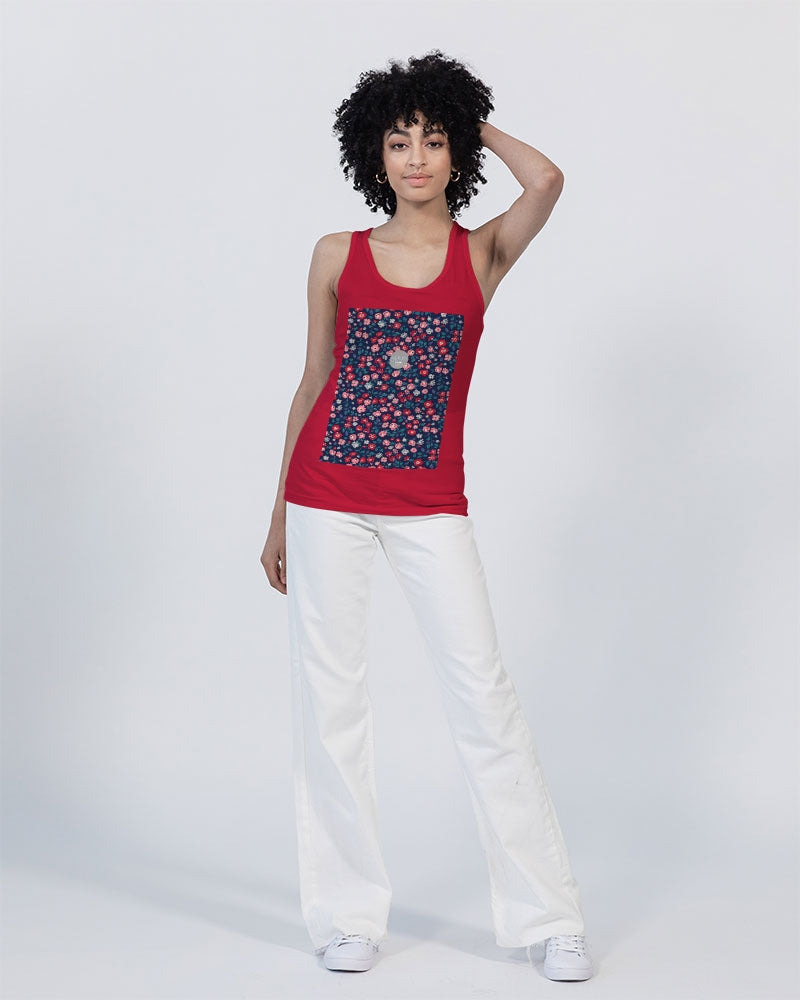Midnight blue pretty glance. Unisex Jersey Tank | Bella + Canvas