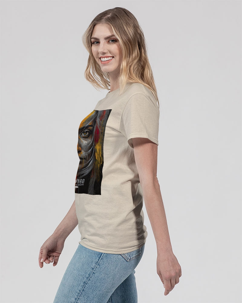 South Asian silver grey white hair sisters portrait Unisex Ultra Cotton T-Shirt | Gildan