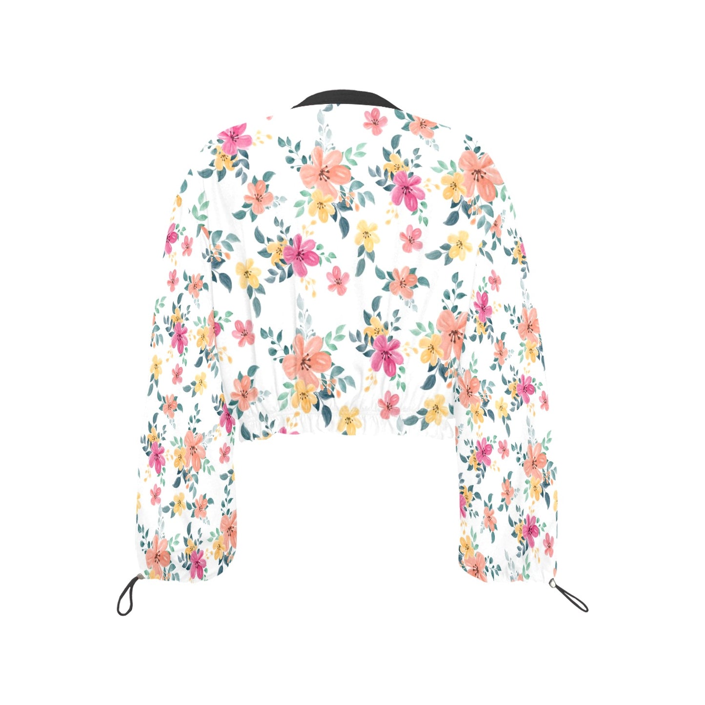 Women's Chiffon Cropped Jacket (Model H30)