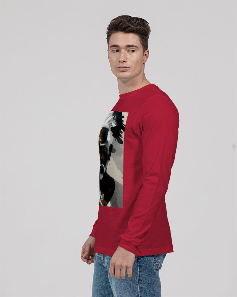 Black silver grey brother Unisex Jersey Long Sleeve Tee | Bella + Canvas