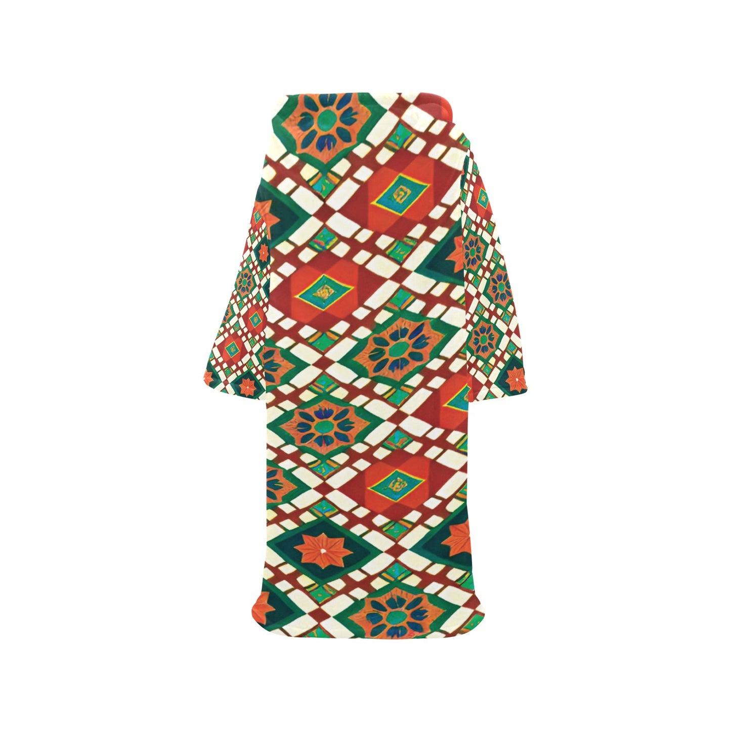 Blanket Robe with Sleeves for Adults