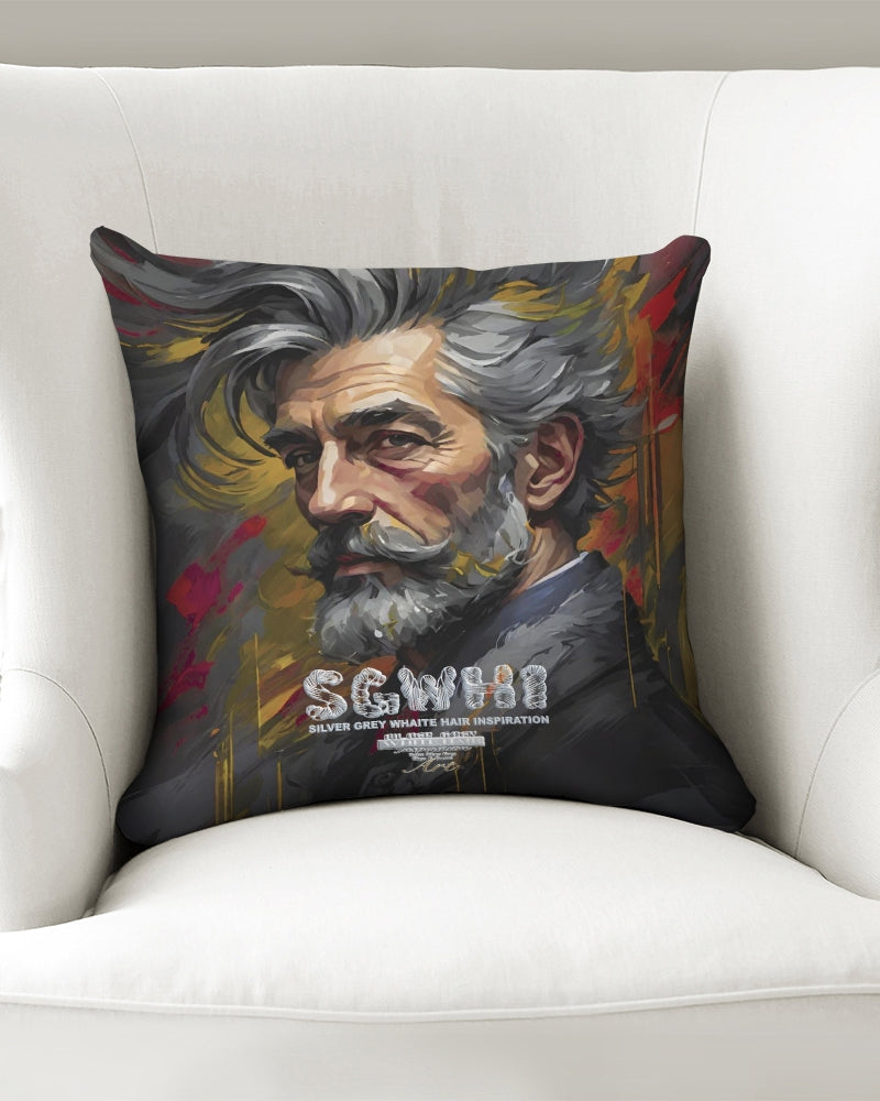 White Knight, Throw Pillow Case 16"x16"