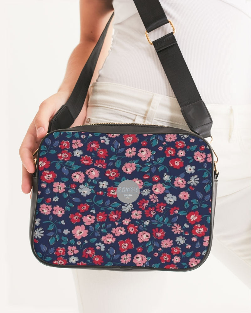 Midnight blue pretty glance. Crossbody Bag