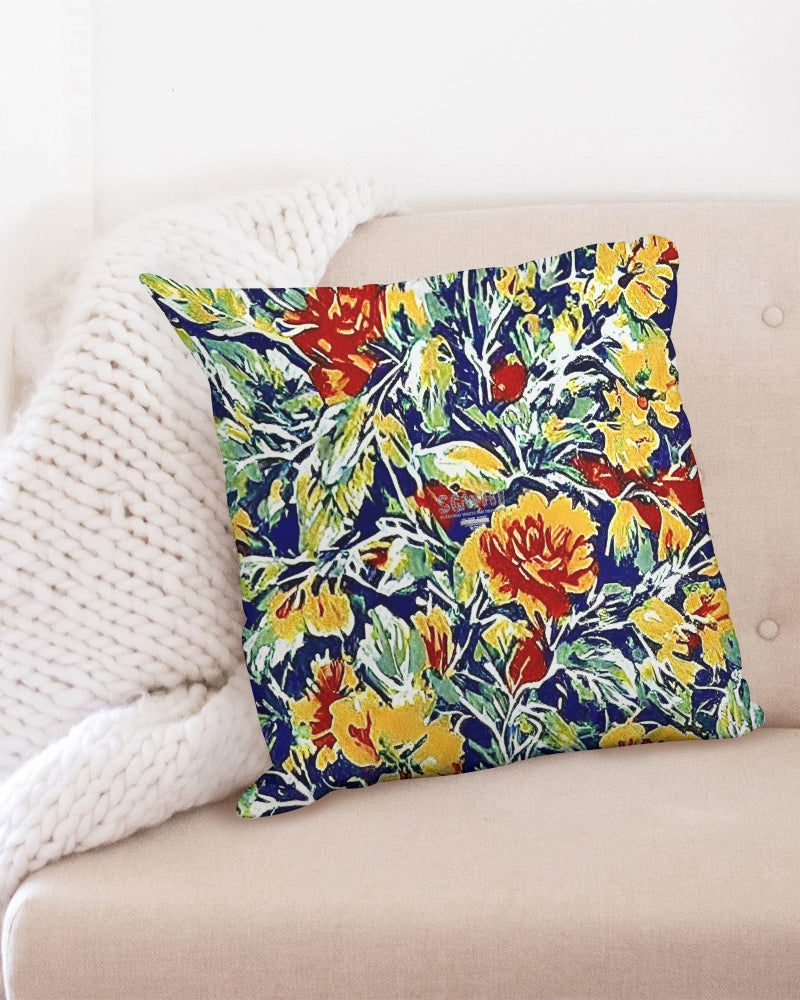 Painted floor design Throw Pillow Case 20"x20"