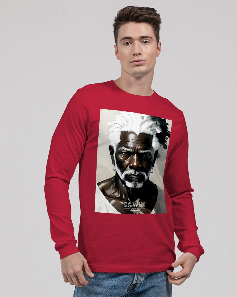 Black silver grey brother Unisex Jersey Long Sleeve Tee | Bella + Canvas