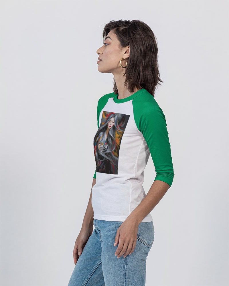 This is part three of a three part collection Unisex Three-Quarter Sleeve Baseball Tee | Bella + Canvas