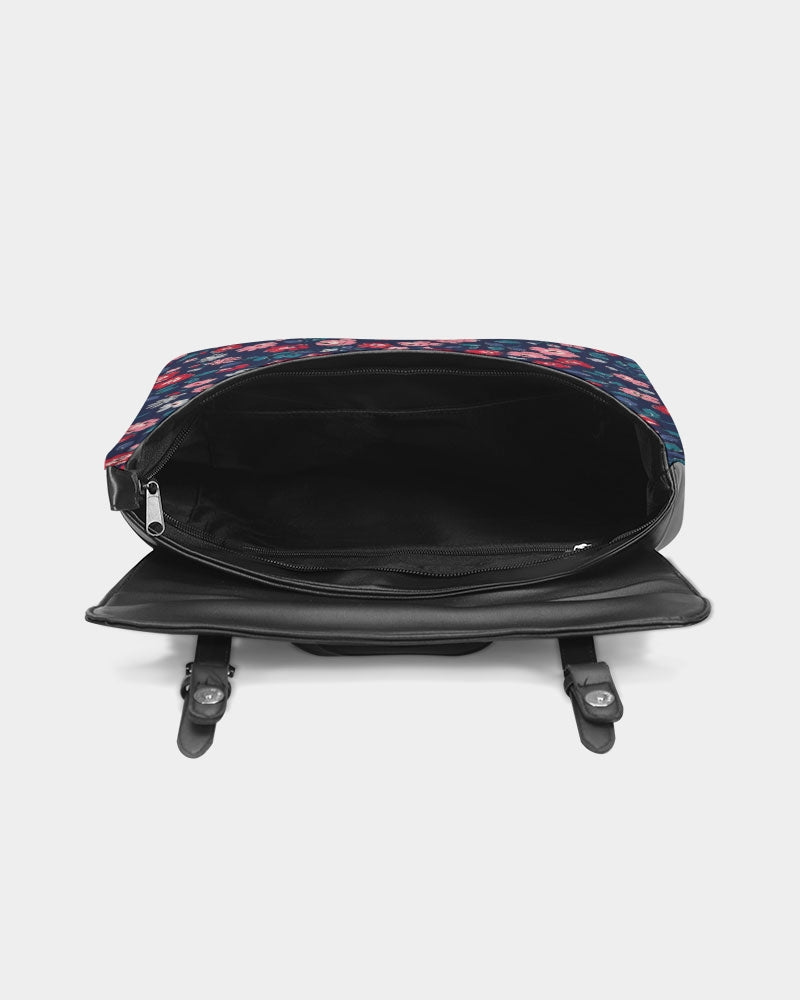 Midnight blue pretty glance. Casual Flap Backpack