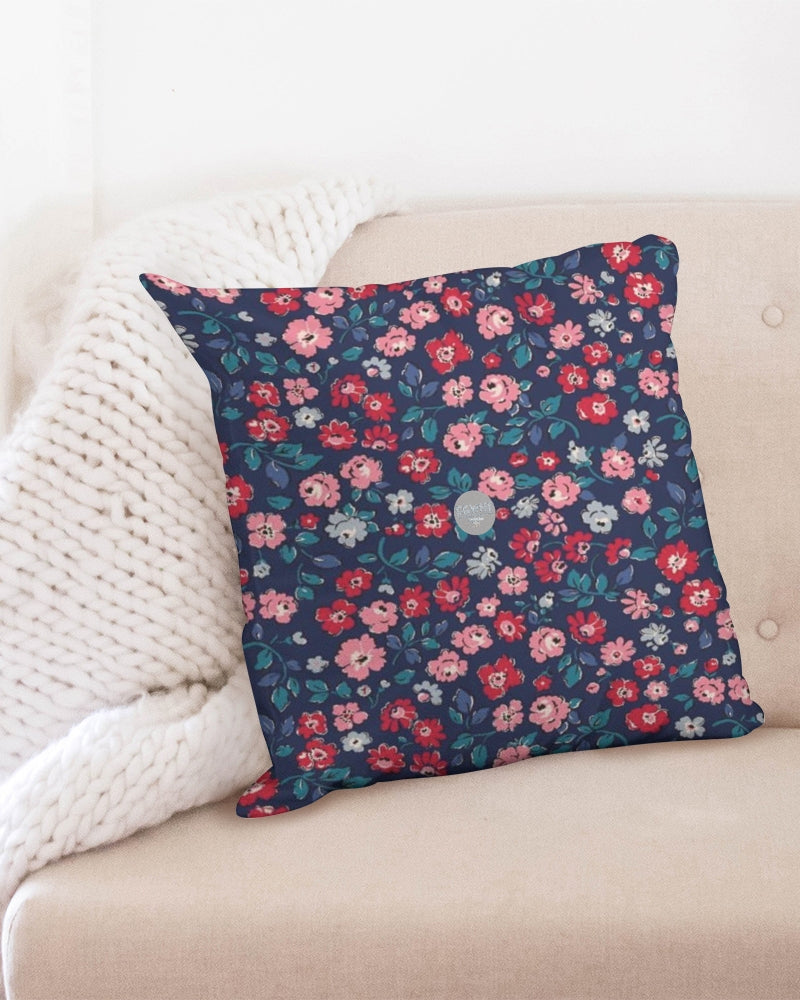Midnight blue pretty glance. Throw Pillow Case 20"x20"