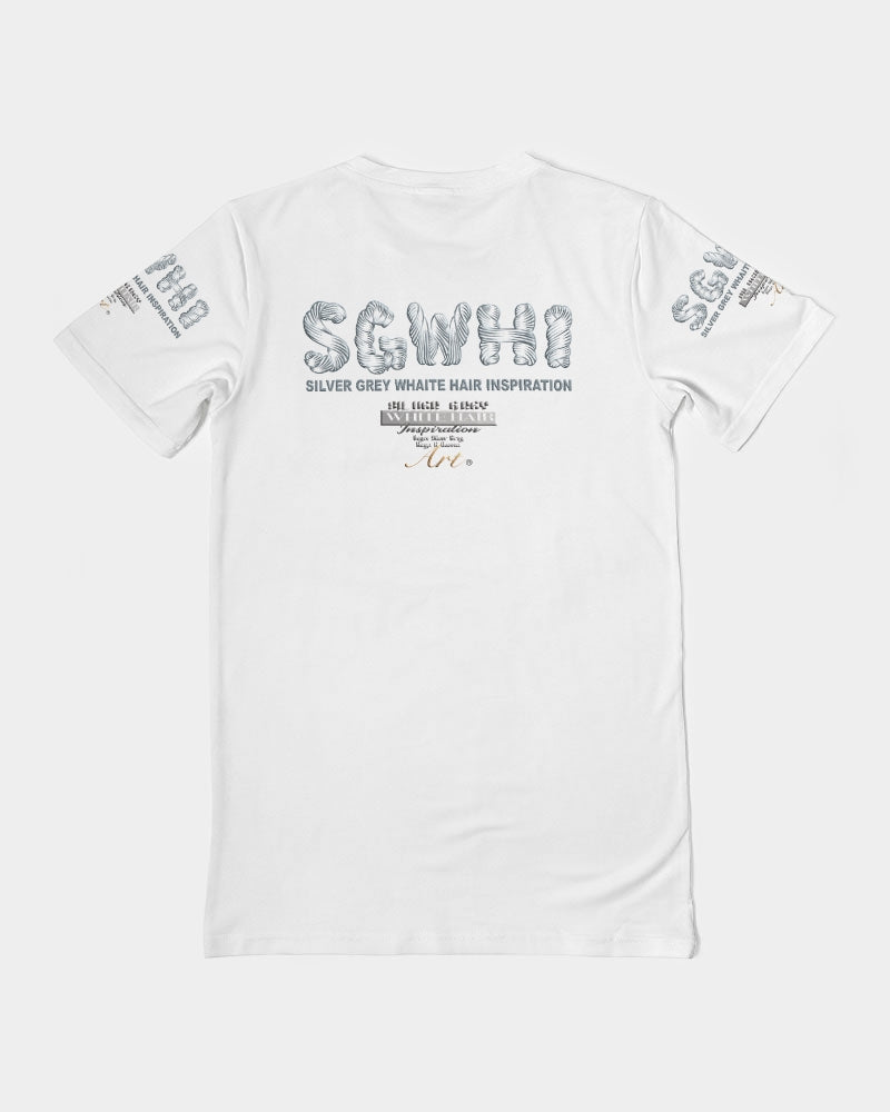 Black silver grey brother Men's All-Over Print Pocket Tee