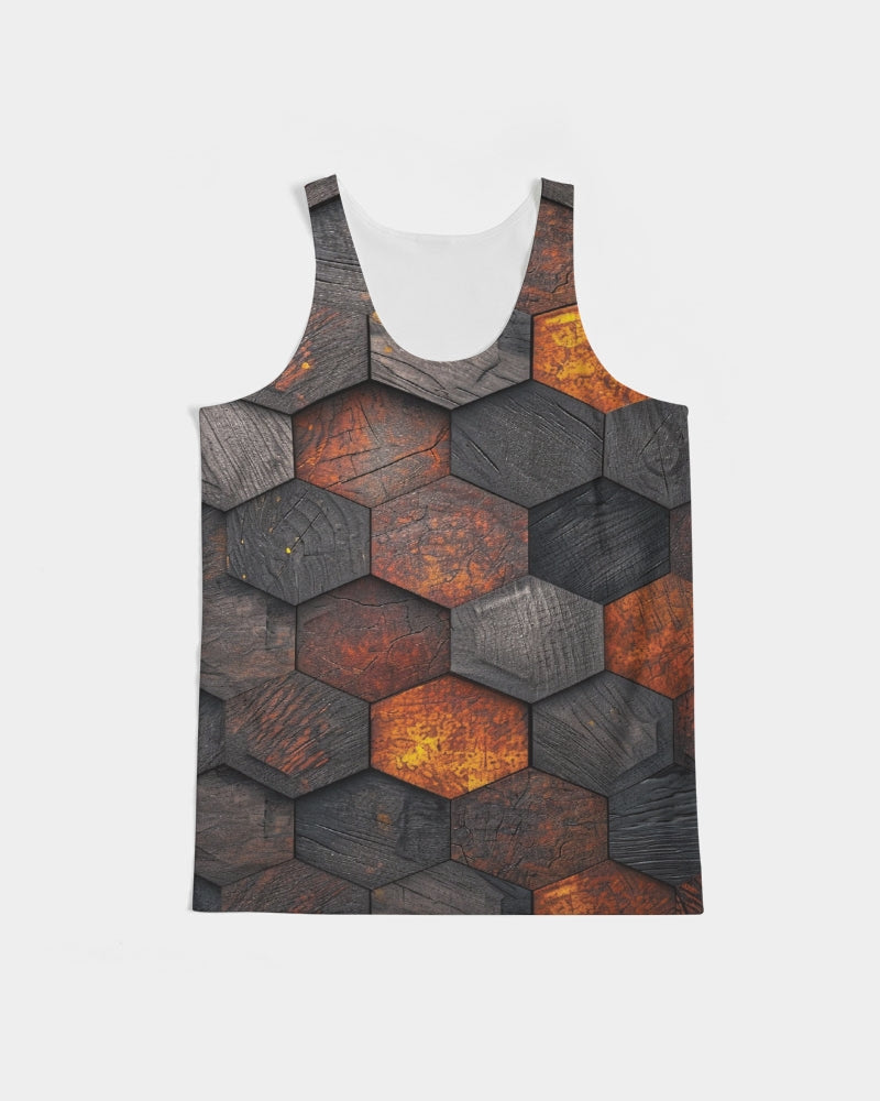 Cool stone hexagon patten 3D Men's All-Over Print Tank