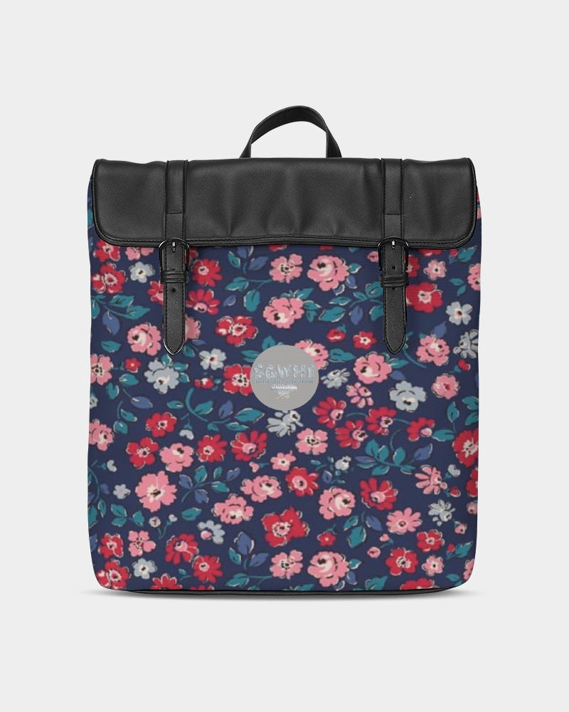 Midnight blue pretty glance. Casual Flap Backpack