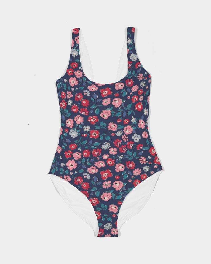 Midnight blue pretty glance. Women's All-Over Print One-Piece Swimsuit