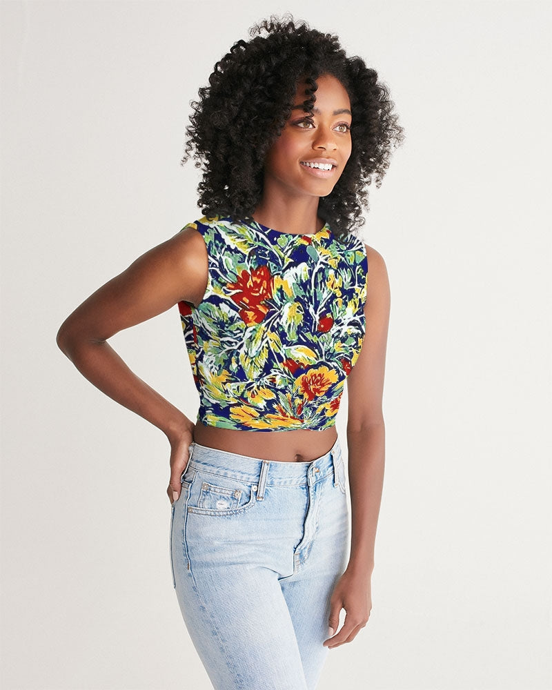 Painted floor design Women's All-Over Print Twist-Front Tank