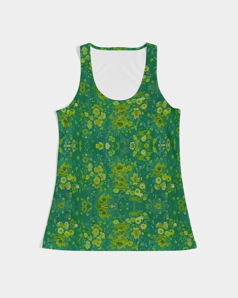 Green lush Repeat pattern Women's Tank