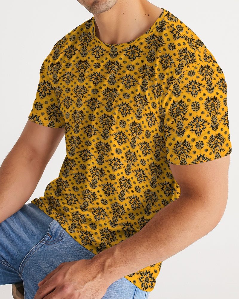 Orange and black royal design Men's Tee
