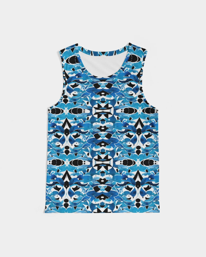 Blue Abstract pattern design Men's Sports Tank