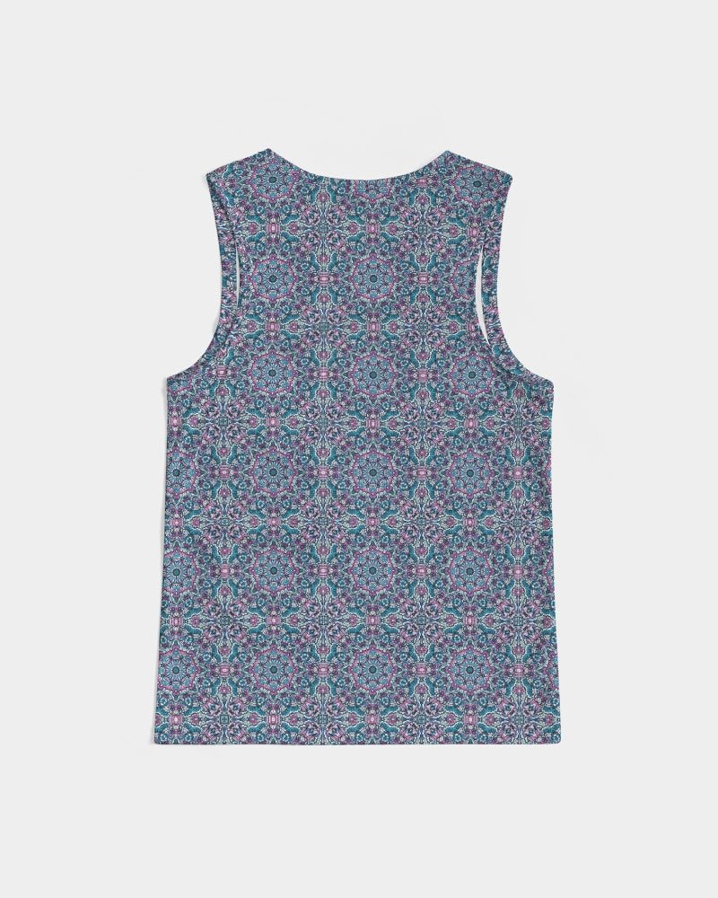 Beautiful mosaic blue pattern Men's Sports Tank