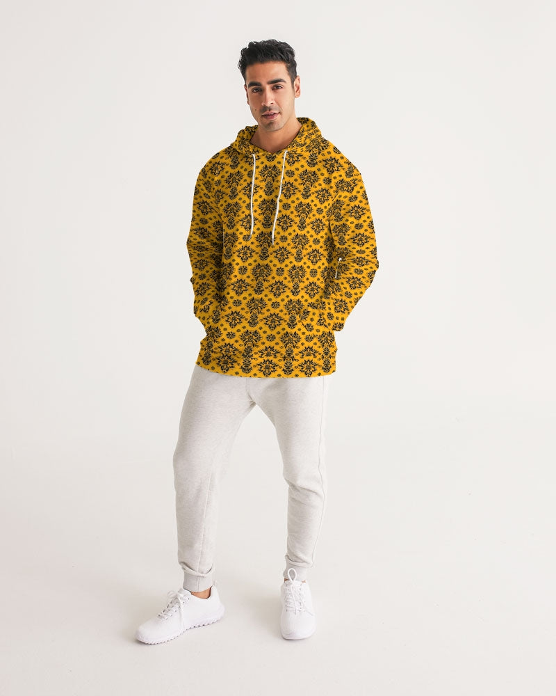 Orange and black royal design Men's Hoodie