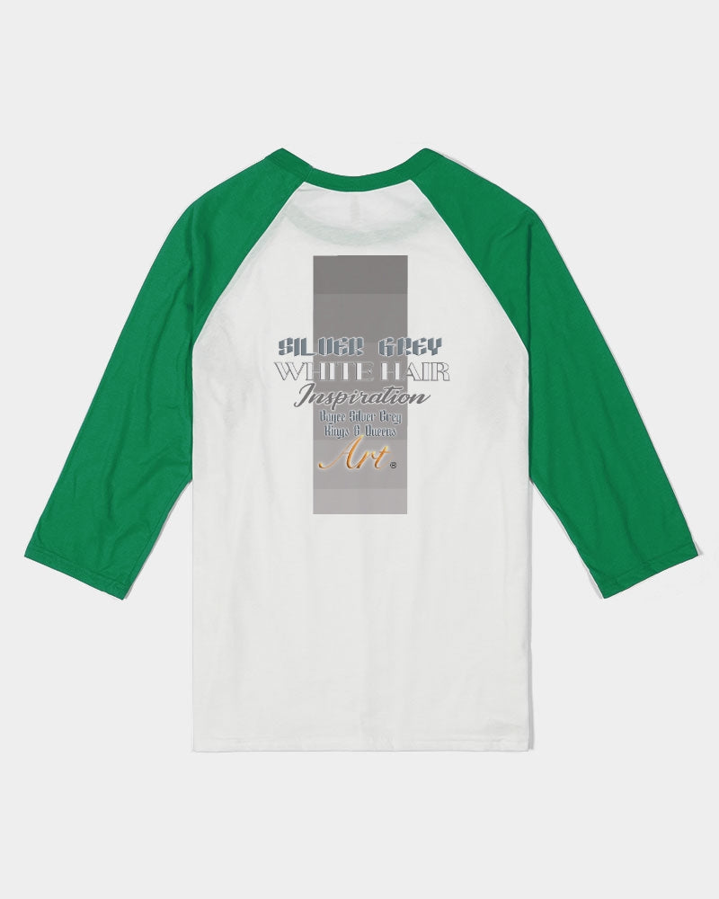 South Asian silverfox Three-Quarter Sleeve Baseball Tee | Bella + Canvas