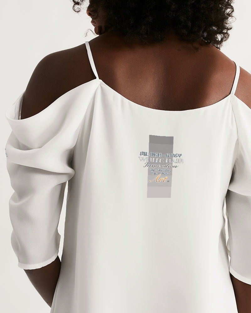 will not dye till i die Women's Open Shoulder A-Line Dress