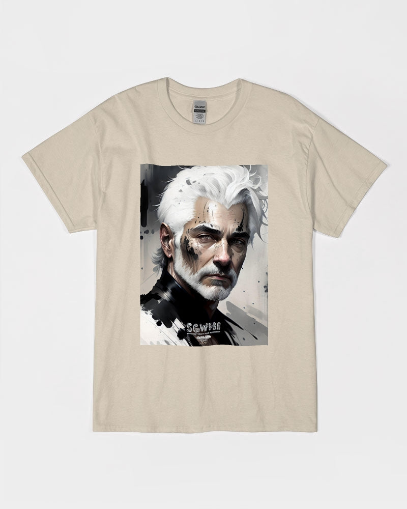 White silver grey fox King Unisex Ultra Cotton T-Shirt | Gildan