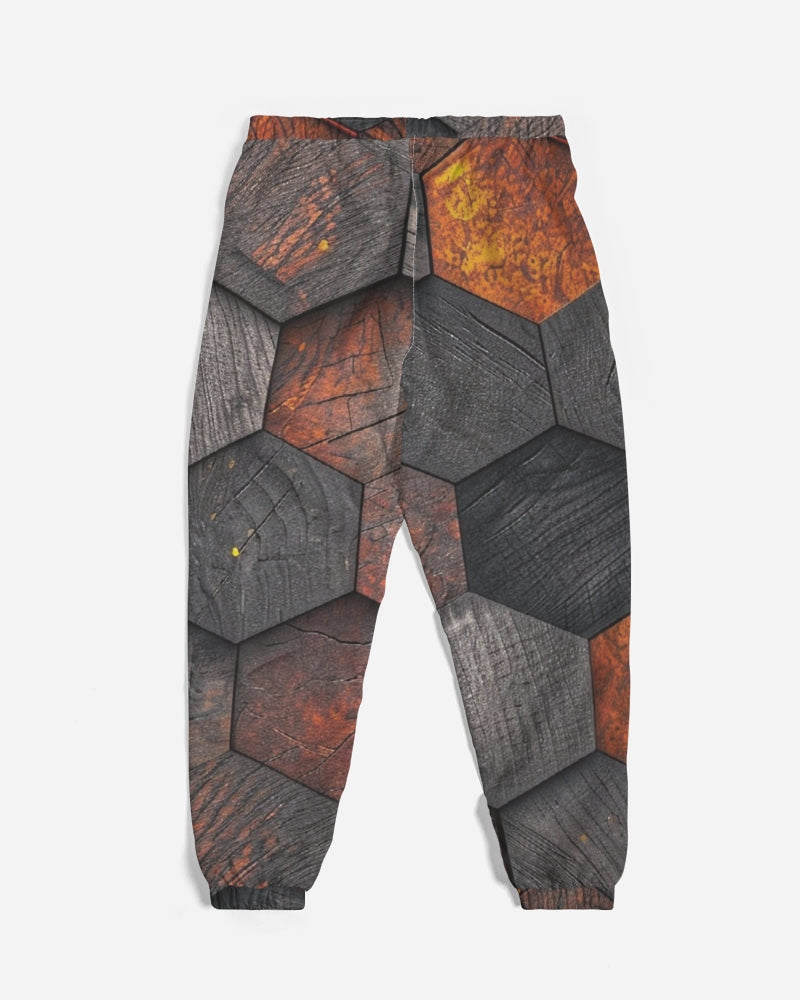 Cool stone hexagon patten 3D Men's All-Over Print Track Pants