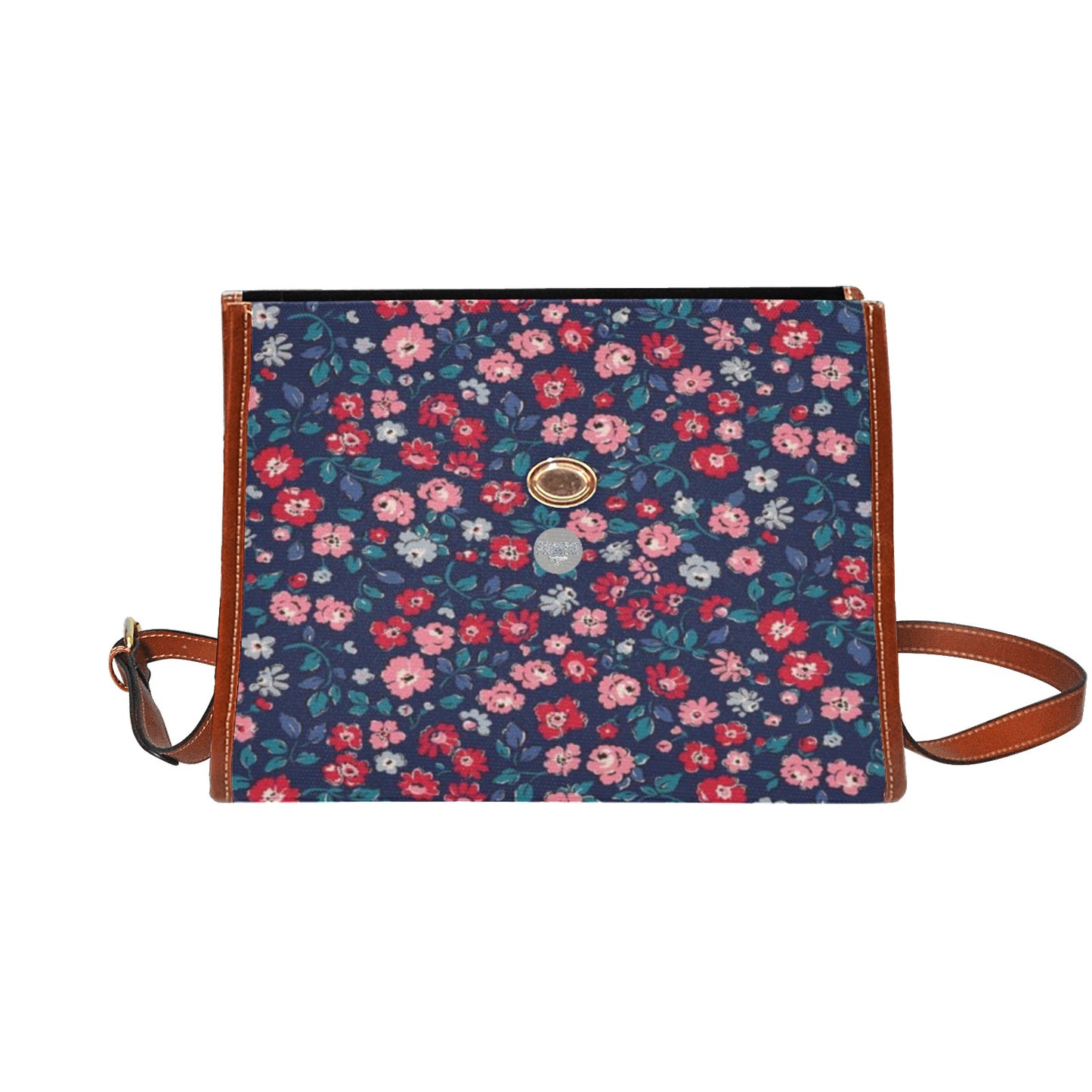 Waterproof Canvas Bag-Brown (All Over Print) (1641)