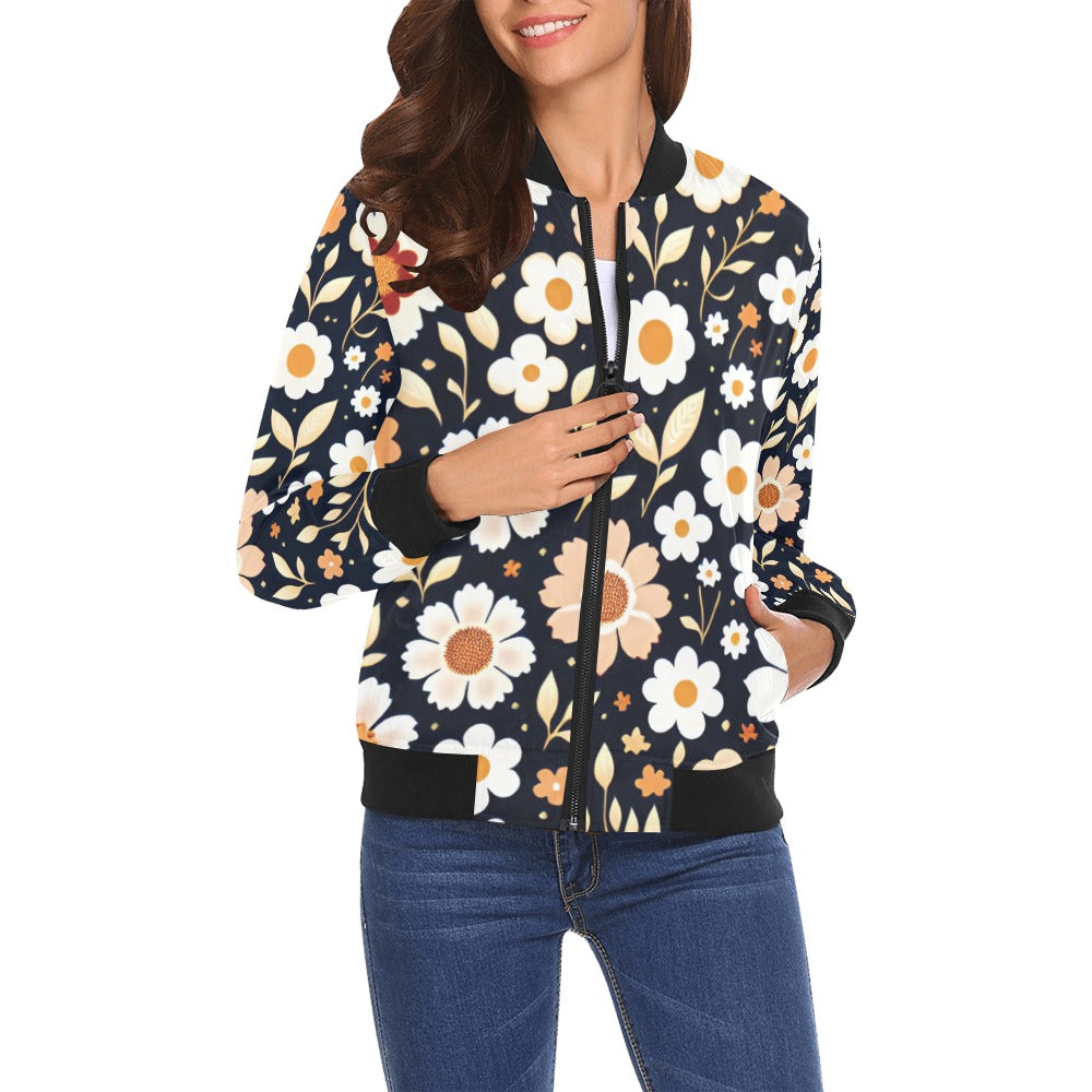 All Over Print Bomber Jacket for Women ( H19)