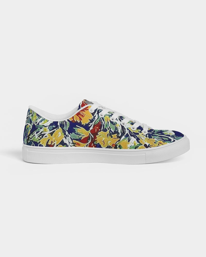 Painted floor design Women's Faux-Leather Sneaker