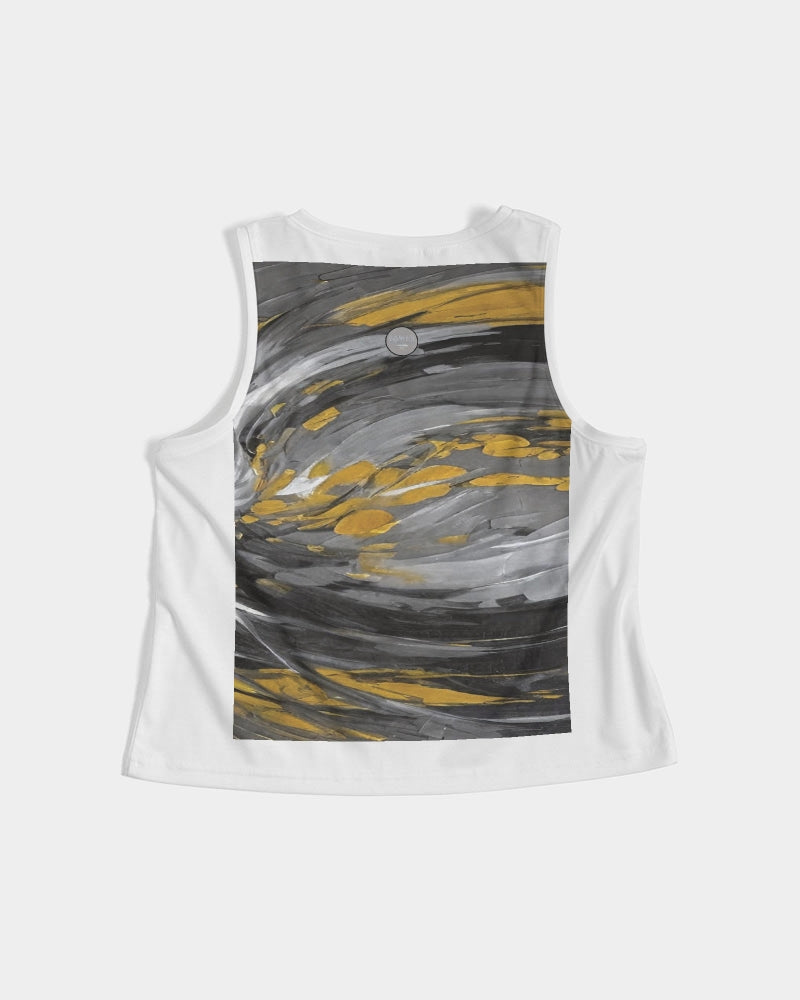 Black Sister Collection [Part 1 ] Women's All-Over Print Cropped Tank