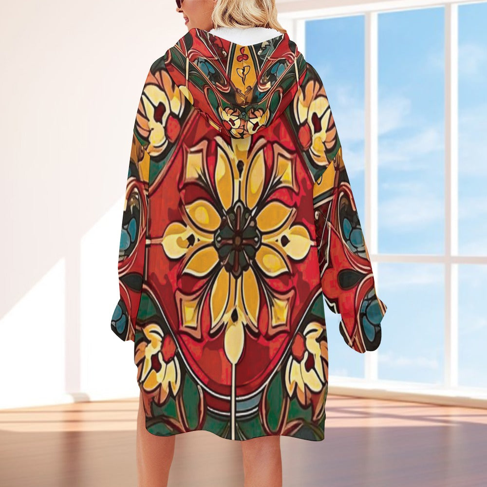 Women's Adult Hooded Blanket Shirt