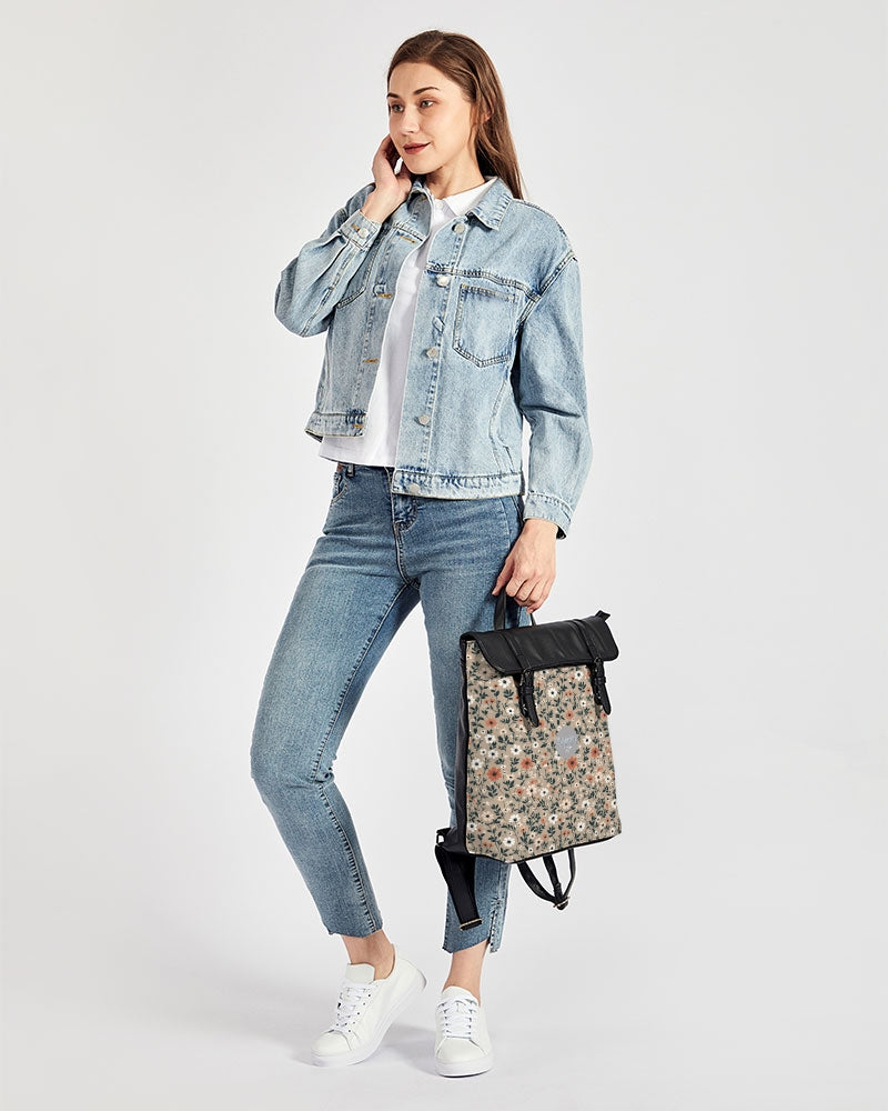 Busy and pretty Casual Flap Backpack